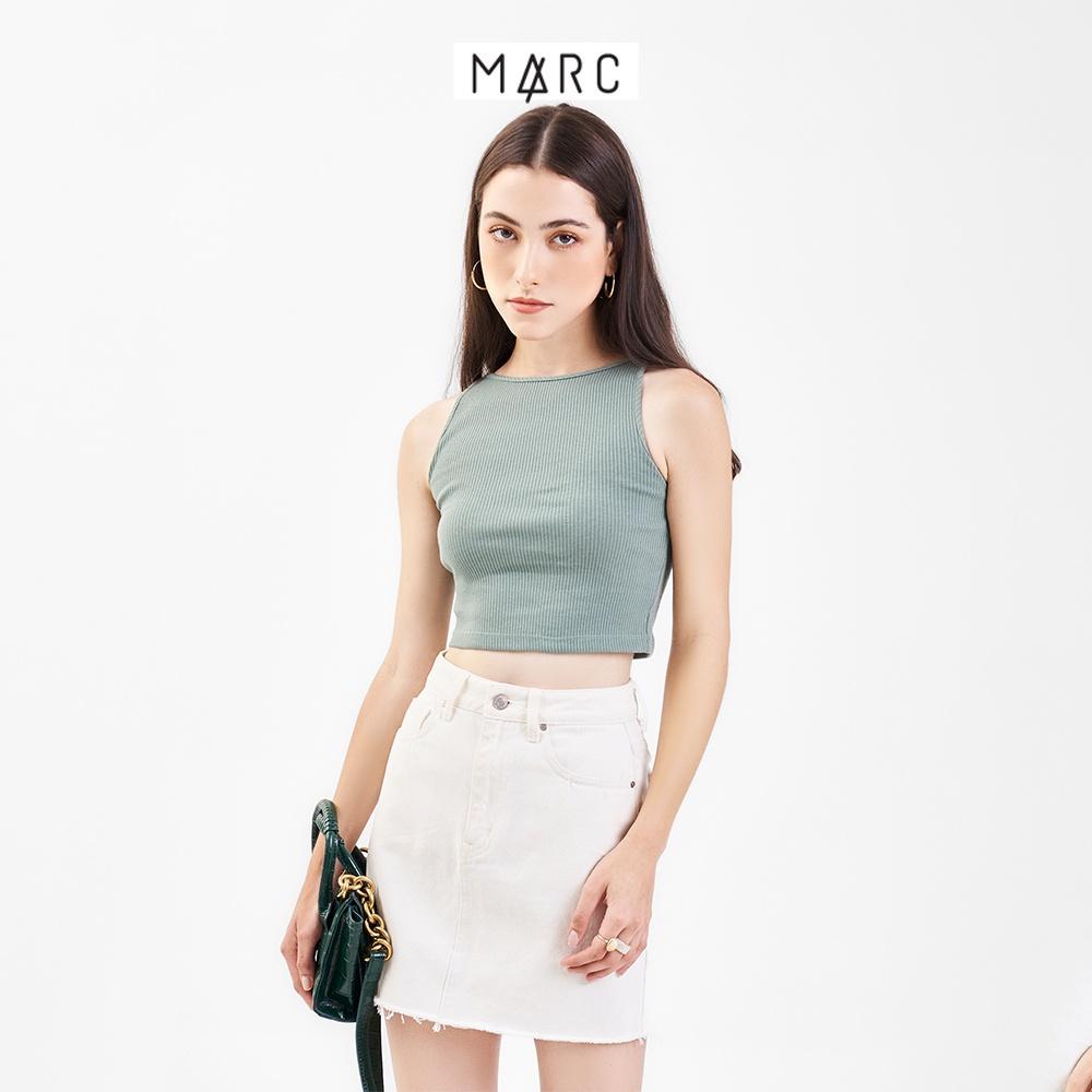 Áo thun croptop nữ MARC FASHION 3 lỗ cổ thuyền FALH061722