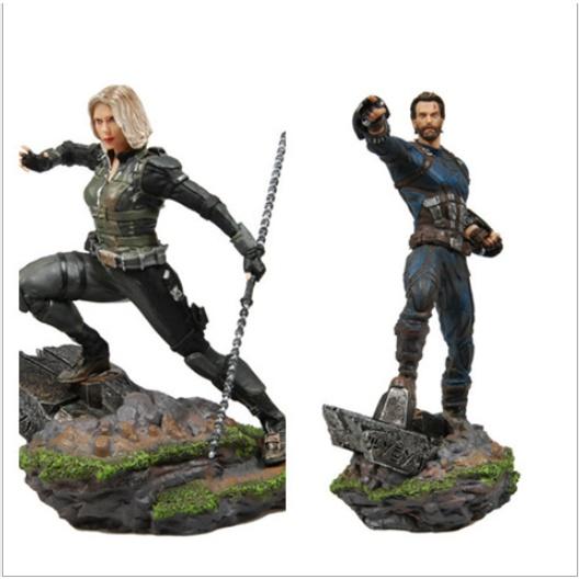 Mô hình Figure Avengers 4 có khớp Captain America 21cm Black Widow 18cm