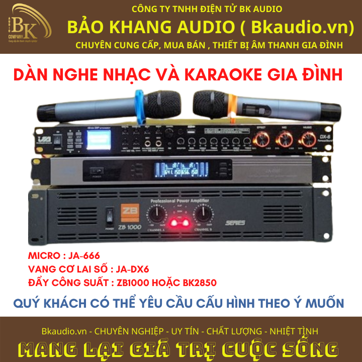 Dàn nghe nhạc và karaoke gia đình. Sản phẩm combo. Msp : SPCB-10