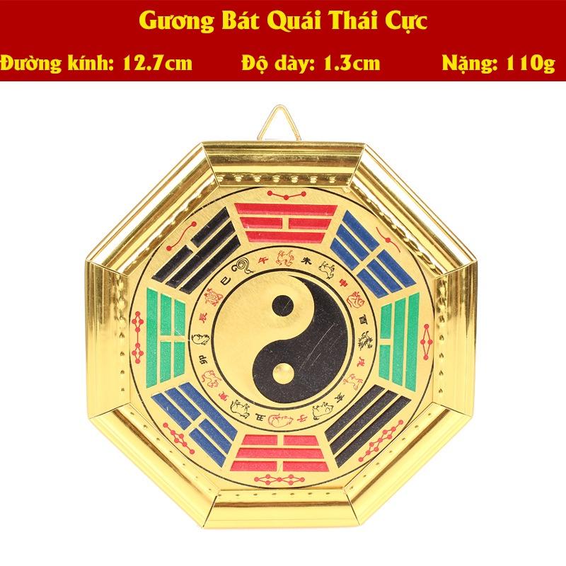 Gương bát quái phẳng âm dương thái cực - hóa giải sát khí - trấn trạch mang lại bình an - TÔ TÂM QUANG