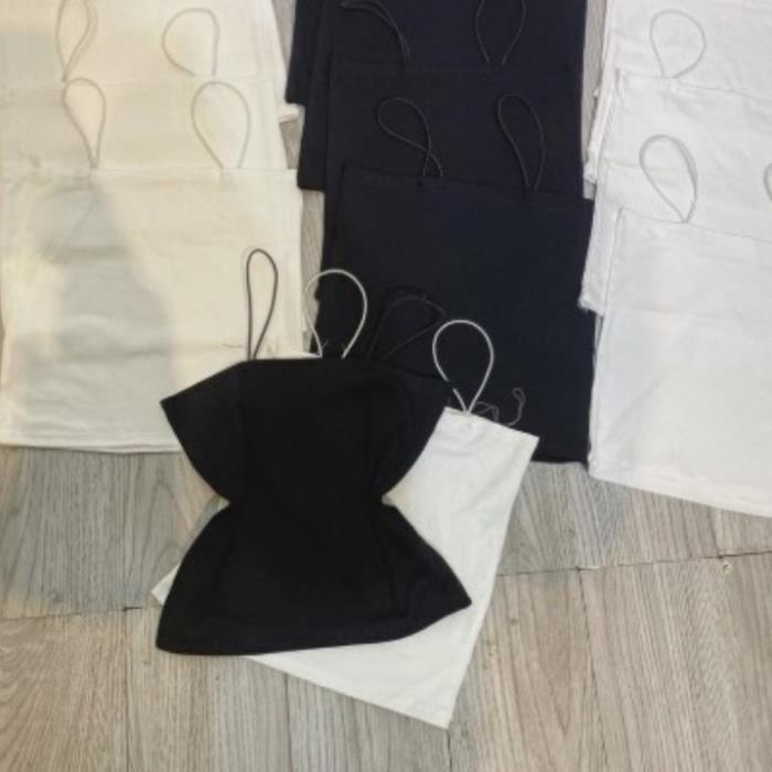 Áo 2 dây sợi bún body dáng ôm 2 màu đen - trắng chất cotton