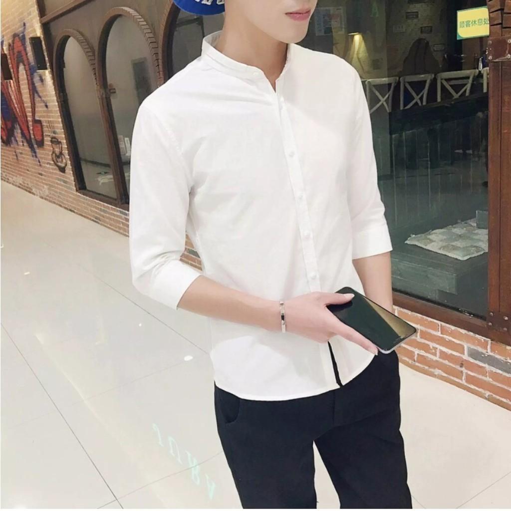 Áo Sơ Mi Nam Tay Dài, Sơ Mi Nam Kiểu Họa Tiết Cao Cấp OBOK Fashion SM09