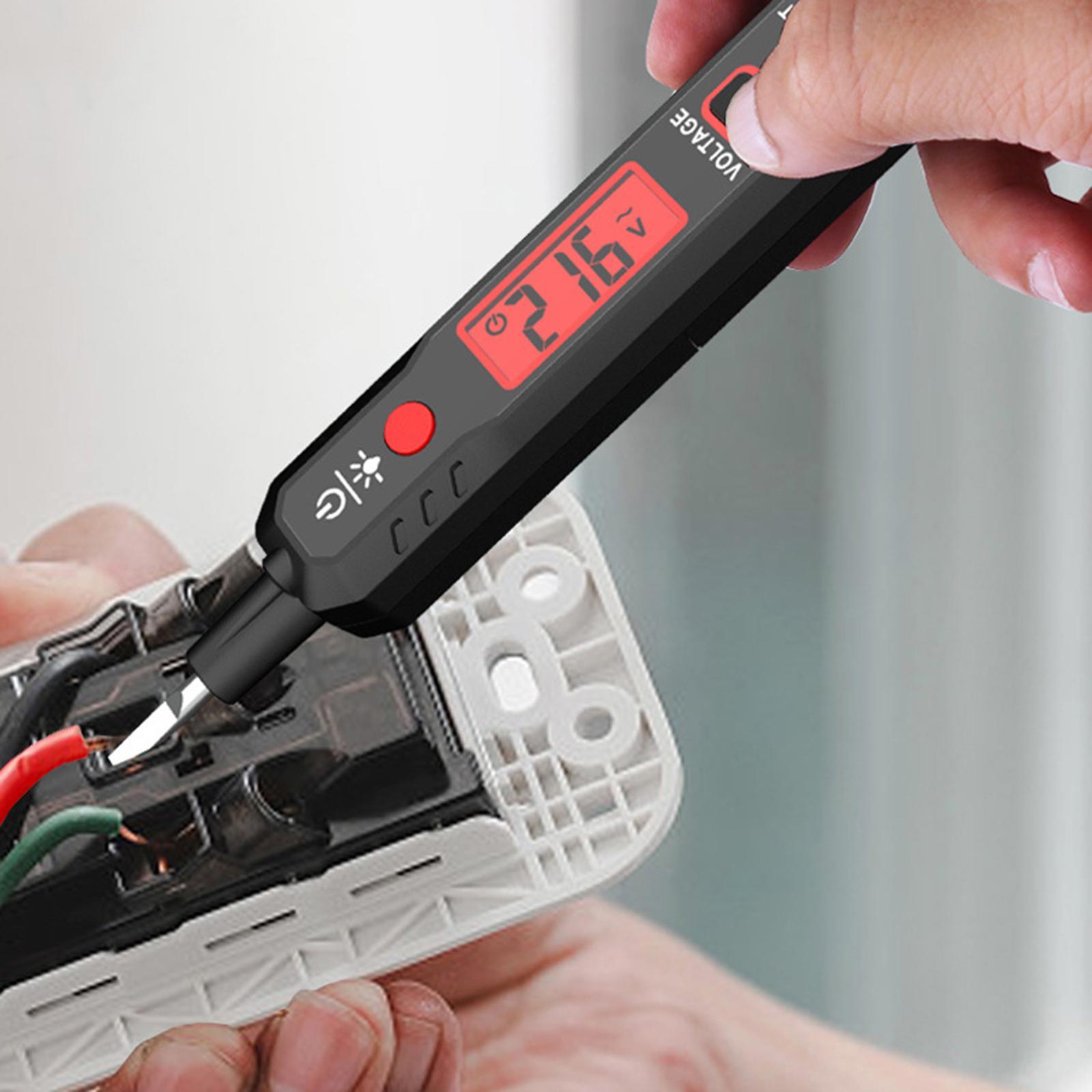 Electronic Test Pencil Test Screwdriver Portable LCD Display 12V-300V  Pen Circuit Tester Tool for Live/Null Wire Judgment