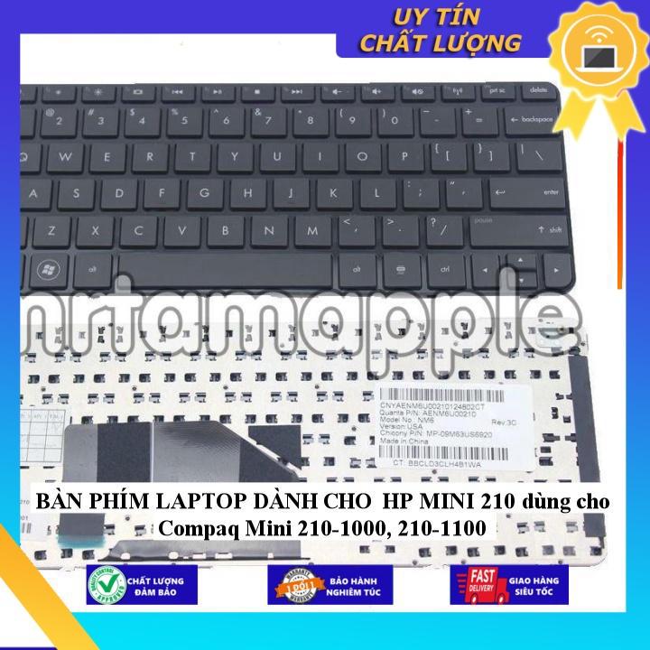 BÀN PHÍM LAPTOP dùng cho HP MINI 210 dùng cho Compaq Mini 210-1000, 210-1100 - Hàng Nhập Khẩu New Seal
