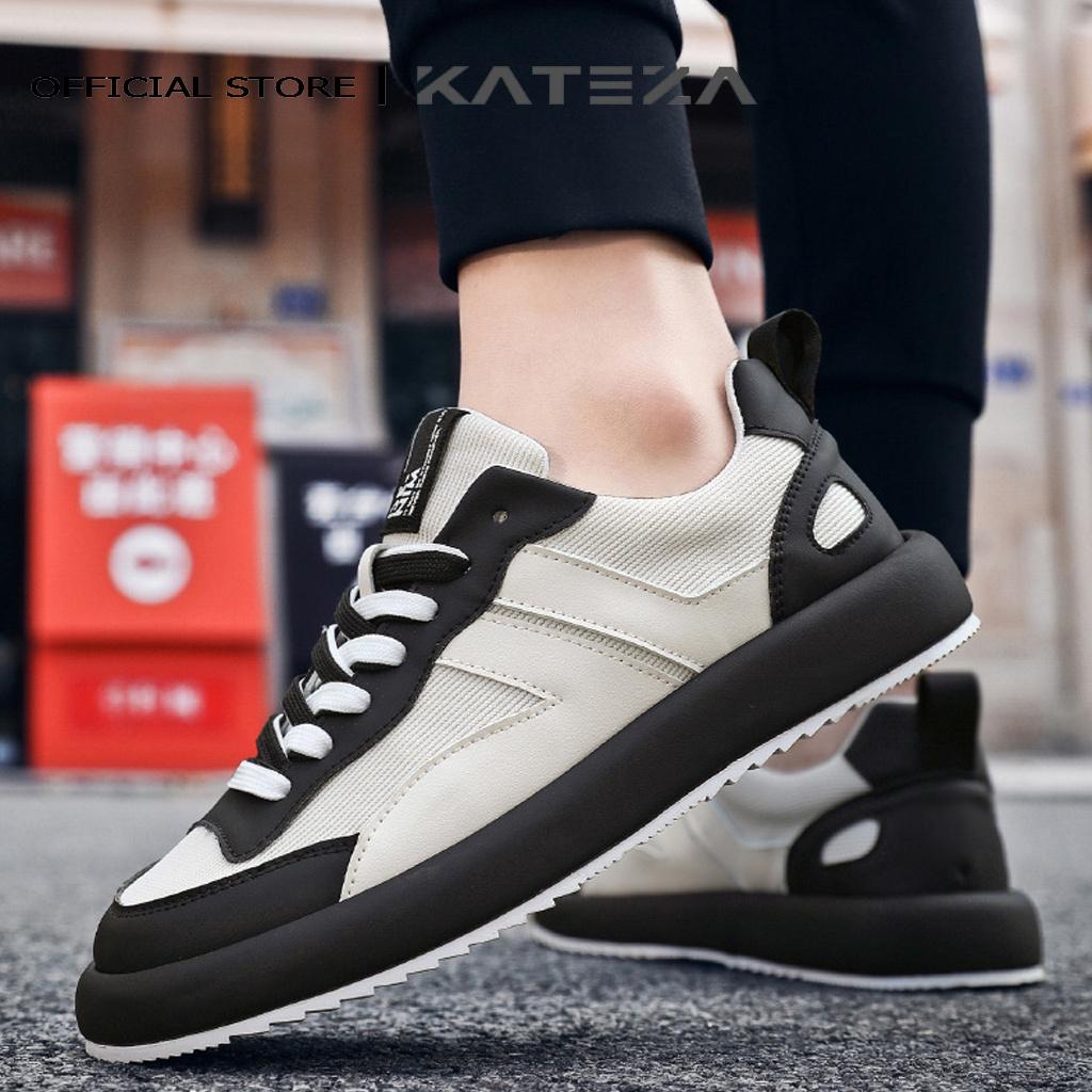 Giày sneaker nam KATEZAG61 chất liệu vải kết hợp da thoáng khí phong cách trẻ trung năng động full size