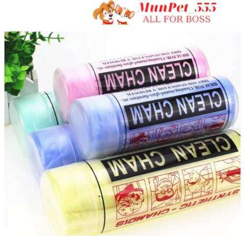 Khăn tắm cho chó mèo siêu thấm hút có hộp tiện lợi tiết kiệm thời gian