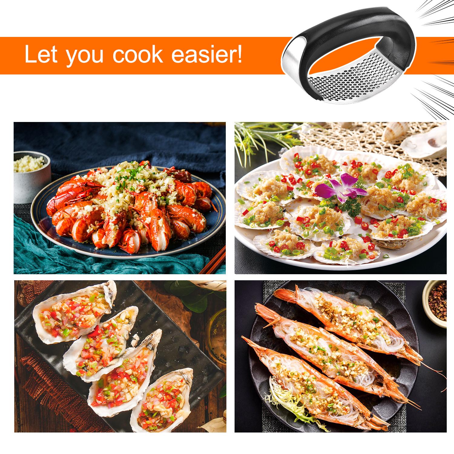 Máy ép tỏi bằng thép không gỉ cho gia đình