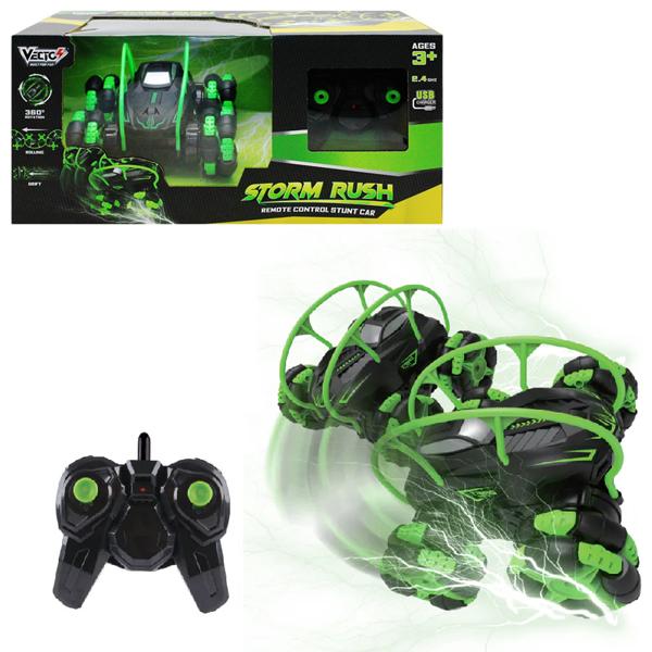 Đồ Chơi Siêu Xe Biểu Diễn Storm Rush Điều Khiển Từ Xa - Vecto VT619/GR - Màu Xanh Lá