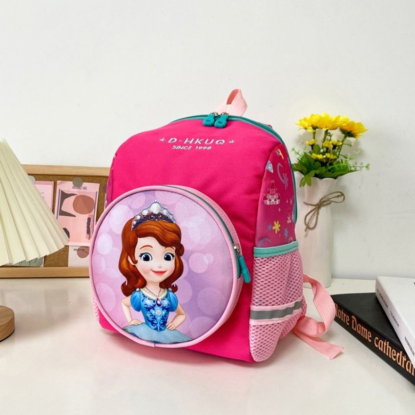 Balo đi học cho bé mầm non mẫu chó cứu hộ nhiều màu sắc chống thấm nước size 33cm