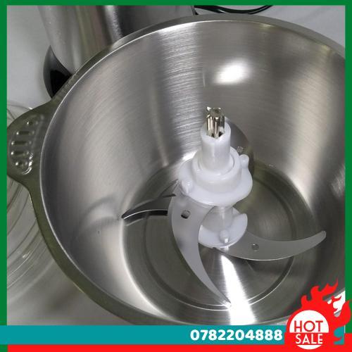 Máy Xay Thịt Mini Cho Gia Đình - Cối Inox - Bạc Phối Đen - CH Hương Thị Miễn Phí Vận Chuyển