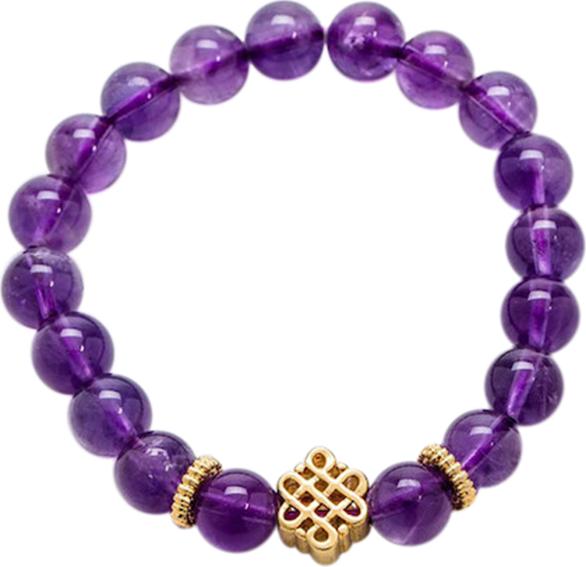 Vòng Đá Thạch Anh Tím Mix Charm Bạc 925  Ngọc Quý Gemstones VT160