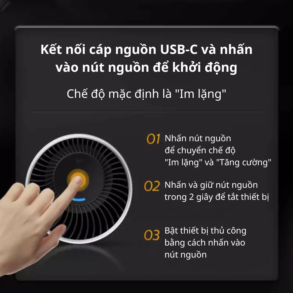 Máy lọc không khí ô tô khử mùi Philips dạng cốc trên xe hơi sử dụng tia UVC diệt khuẩn hiệu quả S3601 - Hàng nhập khẩu