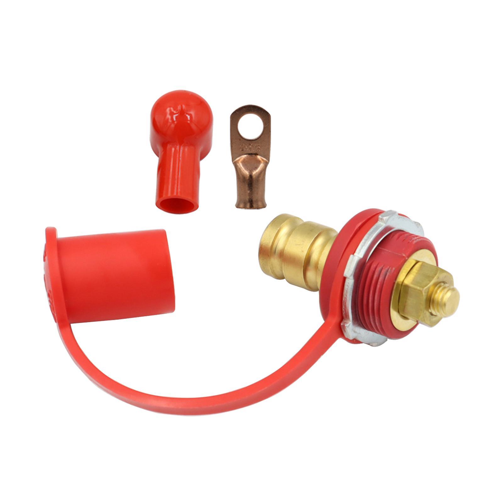 Remote Battery Charger Post 250 Amps 3/8" studs for Truck ATV Car Red