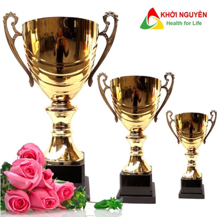 Cúp thể thao cao cấp M-113 chất liệu Kim Loại + Free in tem Logo giải đấu