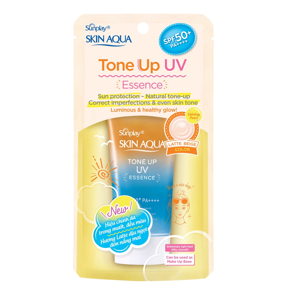 Tinh chất chống nắng nâng tông dành cho da khô/ thường Sunplay Skin Aqua Tone Up UV Essence