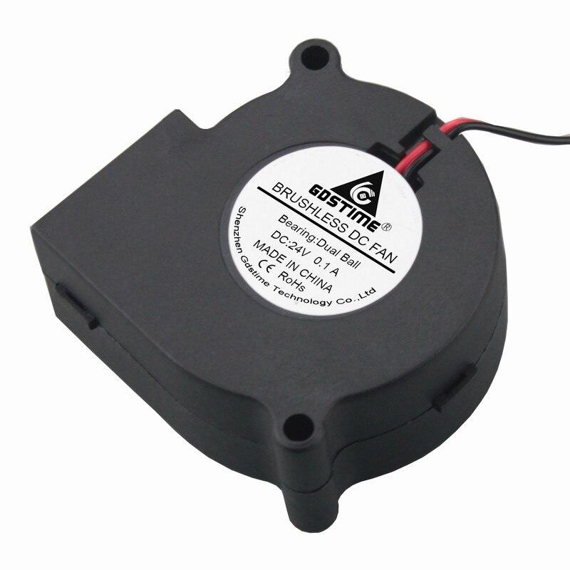 1 Piece Gdstime Two Ball Bearing 6cm 60mm x 28mm 24V DC Exhaust Blower Cooling Fan 60x28mm 6028 cheap centrifugal fan 24V