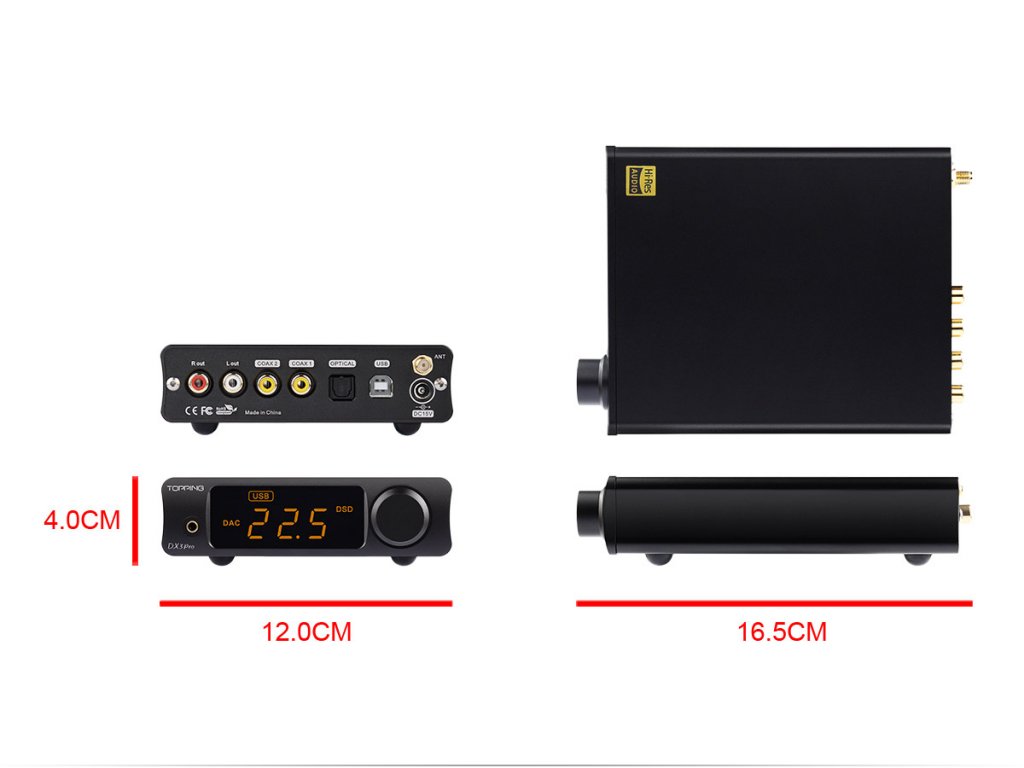 Thiết bị DAC/AMP Cao Cấp Topping DX3 Pro DAC/Amp Bluetooth - Hàng Chính Hãng