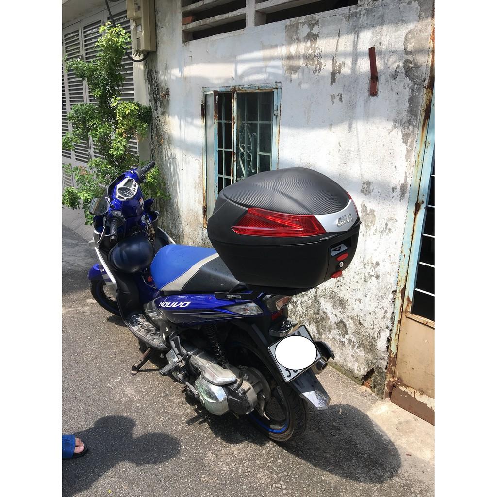 Thùng Givi B34N và baga givi lắp cho xe Nouvo 5, thùng xe Nouvo LX