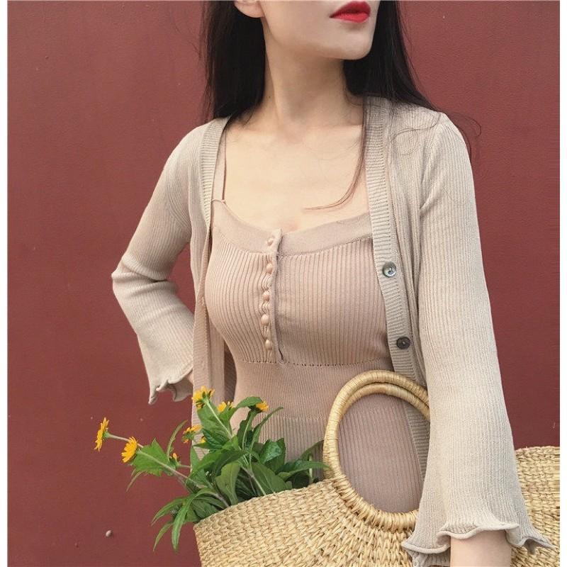 V103_Váy len body khuy dọc