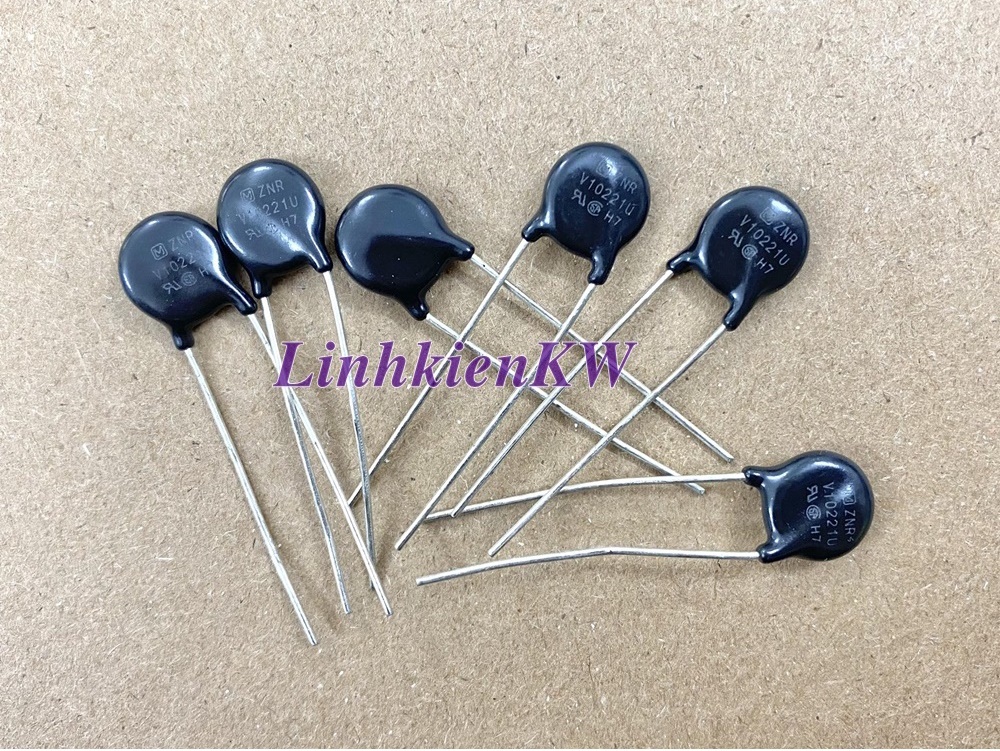 20 cái Bảo vệ 100v V10221u mới chính gốc kích thước 10mm, ZNR , tụ nổ, tụ bảo vệ quá áp điện 100v, 110v.
