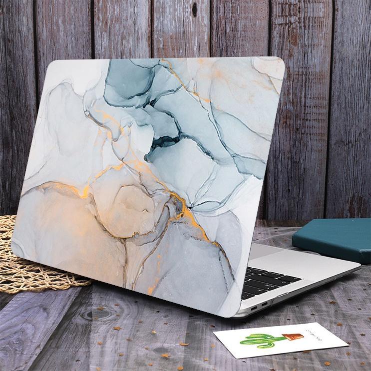 For macbook  Marble Print Hollow Logo Hard Case Pro 14 13 2021 2020 M1 Chip A2442 A2338 A2337 A2251 A2289 Air 13 A1932 A2159 A1466 A1706 A2179 A2289 A2251 A2141