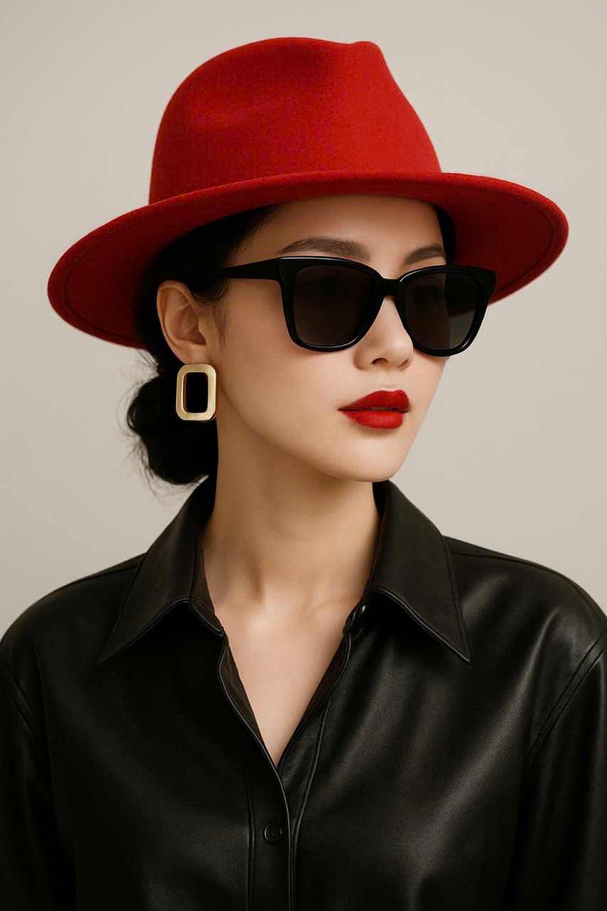 Nón mũ phớt cao bồi Fedora nam nữ trơn là phụ kiện thời trang mang hơi hướng cổ điển xen lẫn hiện đại dona25111701