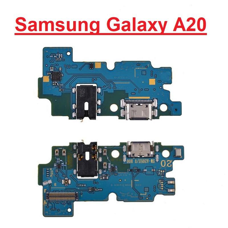 Cụm Chân Sạc Cho Samsung A20 Charger Port USB Main Borad Mạch Sạc Linh Kiện Thay Thế
