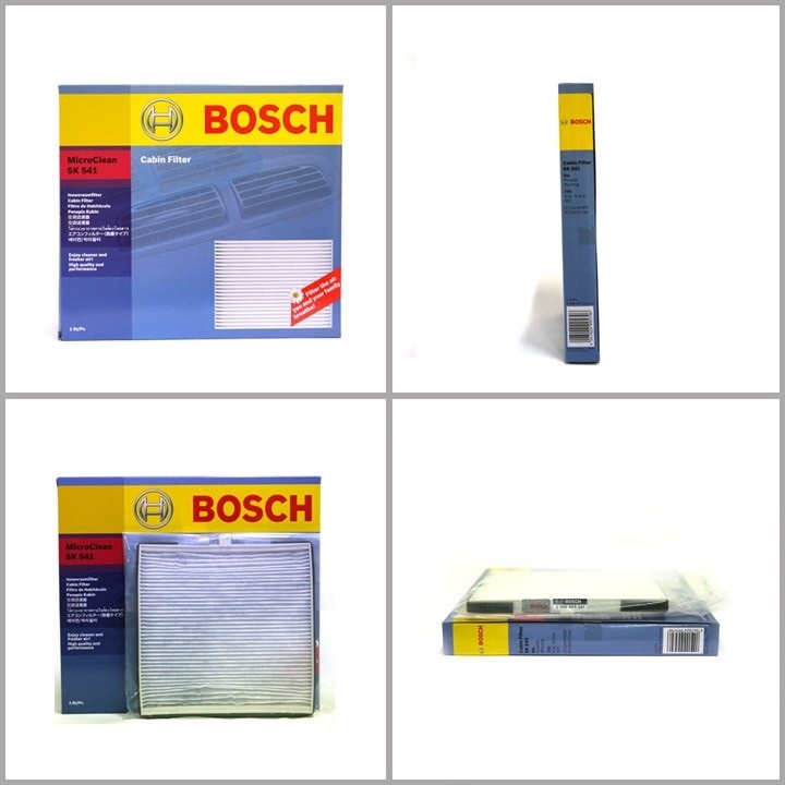 Lọc điều hòa Bosch SK541 cho xe KIA, Morning 1.1 i, (2004 - 2013)KIA, Morning 1.1i, (2004 - 2011) HYU, i10 1.2i 16V, (2008 - 2013)KIA, Picanto 1.2, (2011 - 2013)