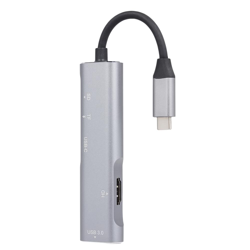 Bộ chuyển đổi USB 3.1 nhiều cổng với Cổng sạc USB-C Cổng truyền HD 3.1 type C
210A USB C Hub nhôm