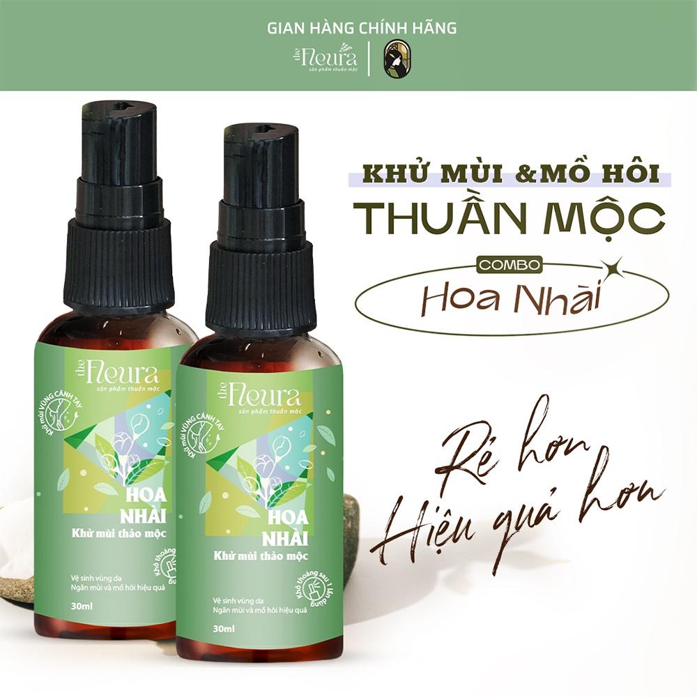 COMBO 2 Chai Khử mùi hôi nách hoa nhài, ngăn mùi hôi và mồ hôi vùng cánh tay an toàn và thân thiện