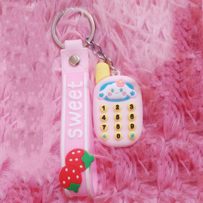Móc Khoá Hình Điện Thoại Mini Hoạt Hình Dễ Thương