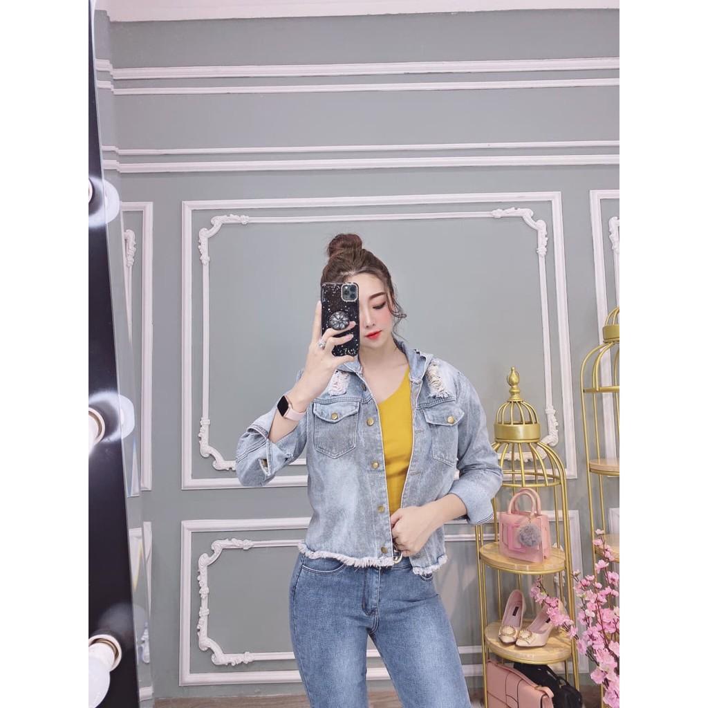 ÁO KHOÁC JEAN RÁCH CÁ TÍNH SHOP PHƯƠNG CHÂU