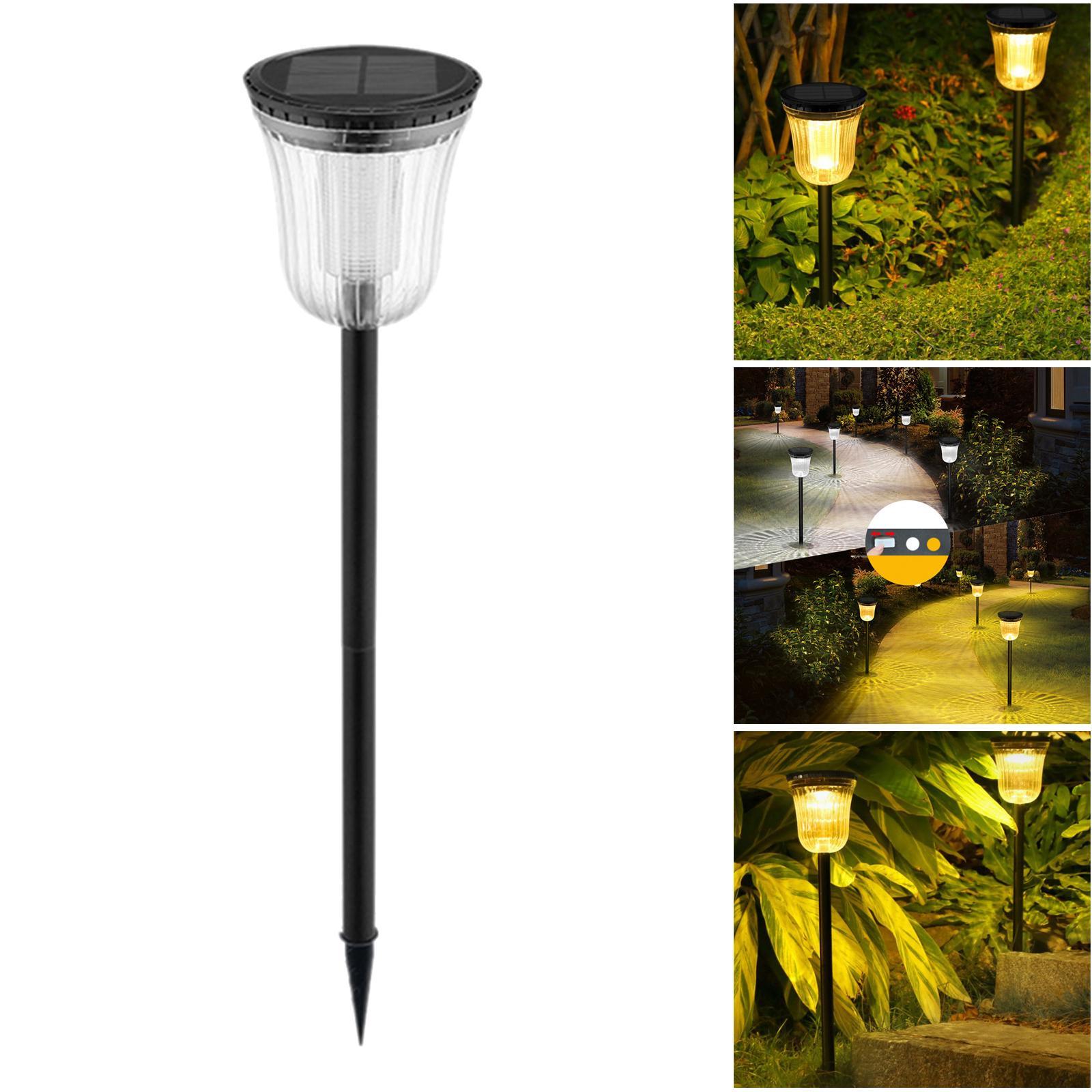 1pc Solar Landscaping Spotlight Waterproof Wall Lights Yard Path Patio