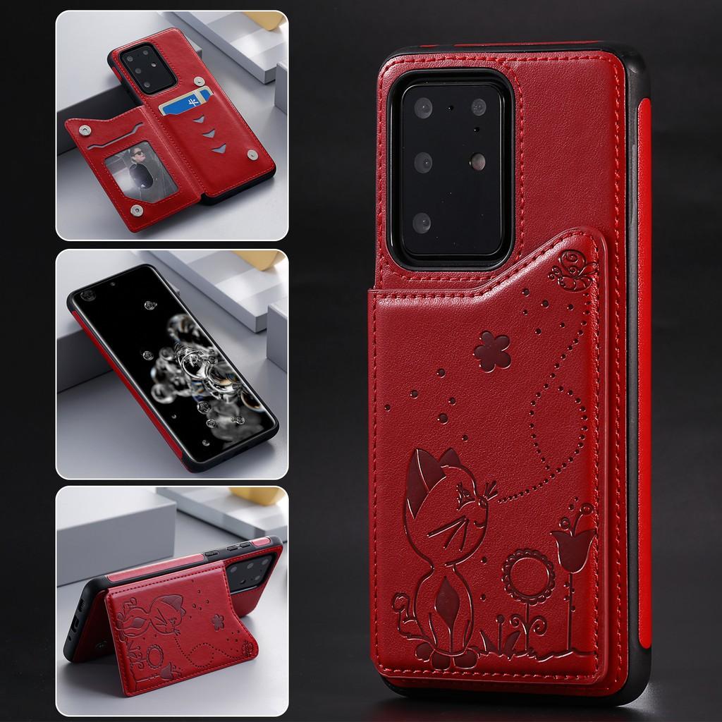 Ốp lưng da gập cho Samsung Galaxy Note20 Ultra S20 Ultra S20 Plus S20+ Note10 Note10+
