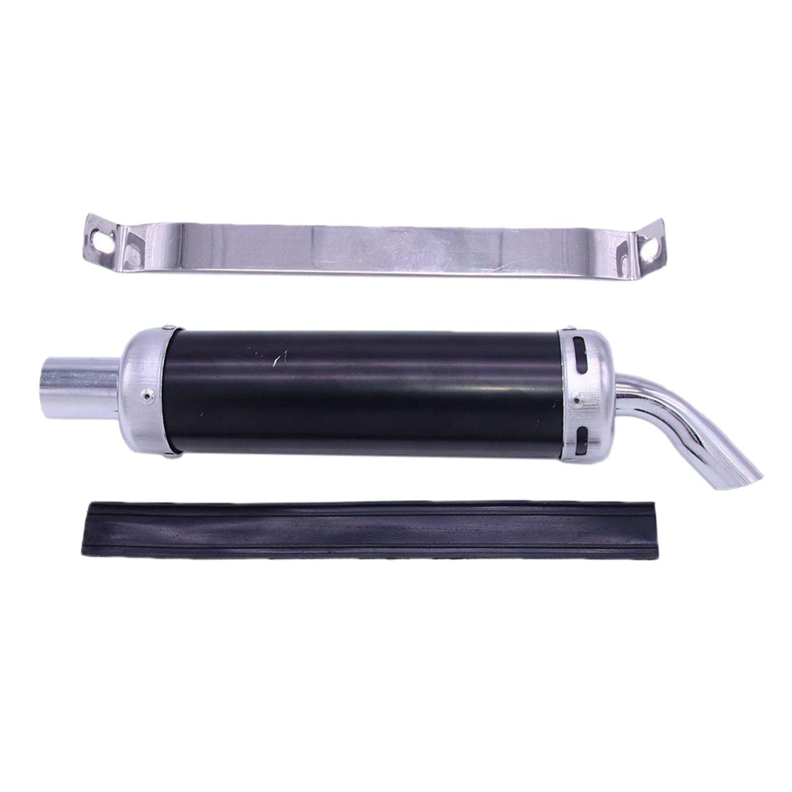 Inlet Motorcycle Exhaust Pipe for Motorbike Black