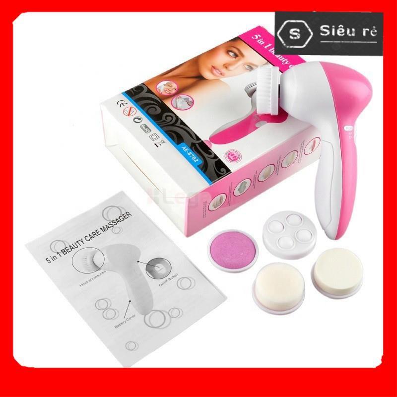 Máy Massage Rửa Mặt Đa Năng 5in1 Beauty Care Massager Model AE8782