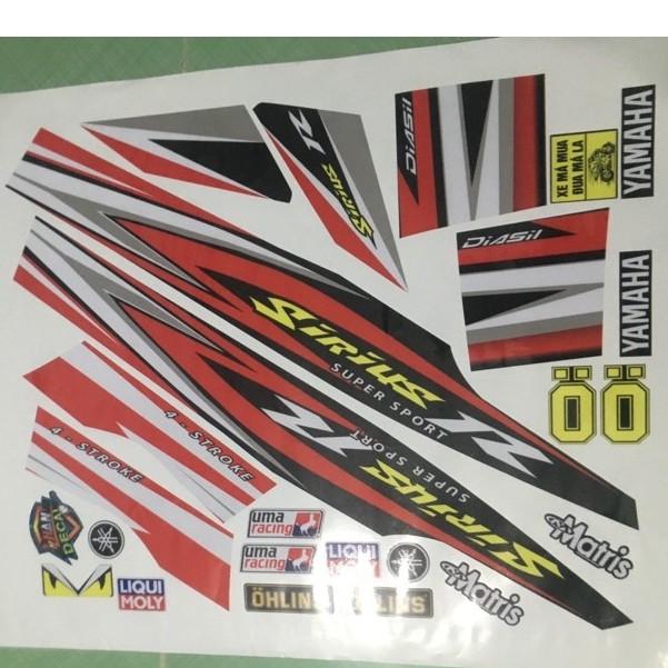 Tem sirius 110 R đỏ đen