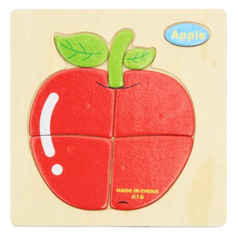 Ghép hình gỗ 3D Montessori cho bé - Tranh ghép hình gỗ puzzle - Bộ ghép hình