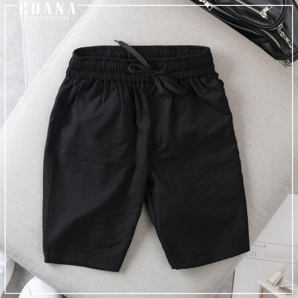 Quần short nam Pantoni chất đũi mềm mát, quần ngố nam chuẩn form cạp chun dây rút(SD79