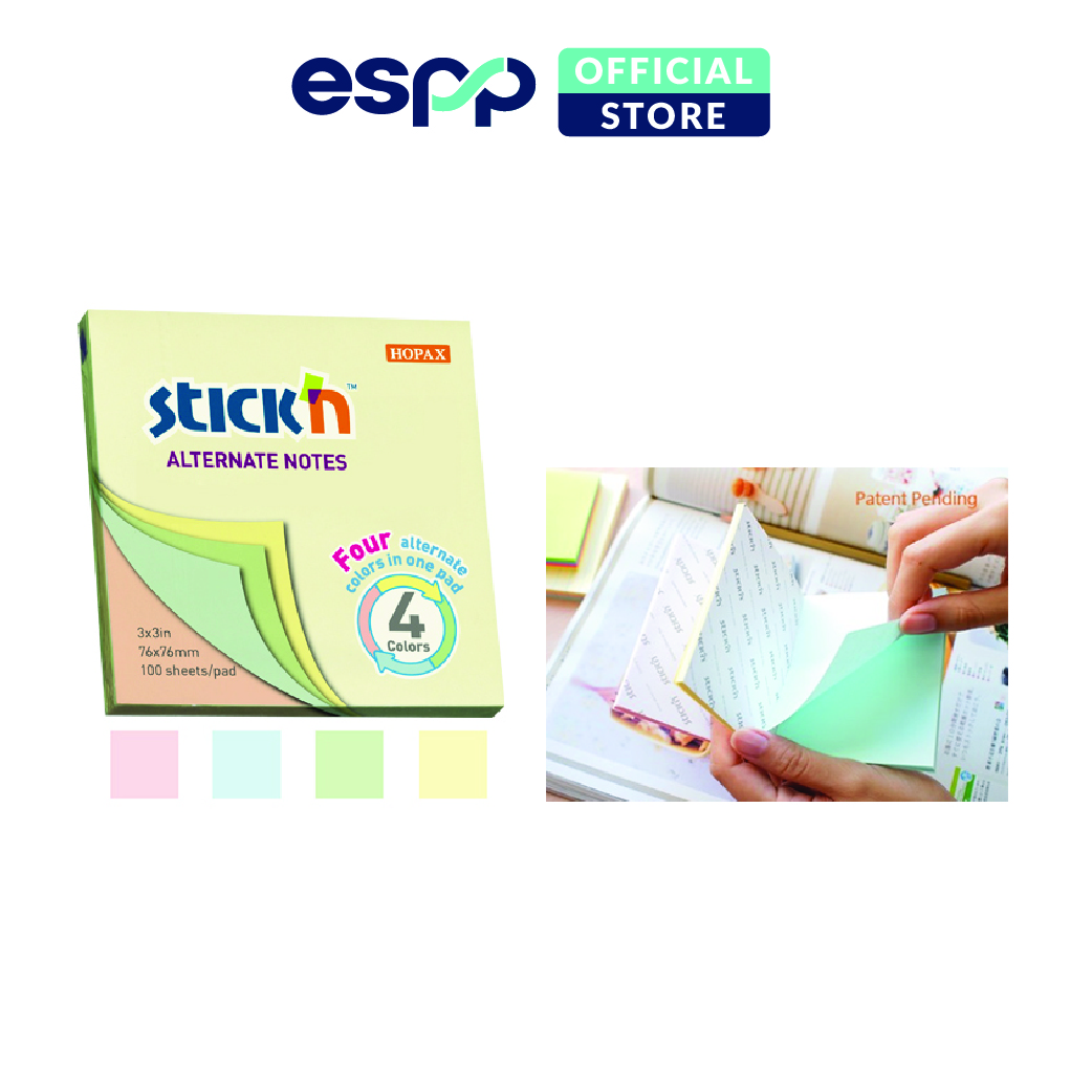 Giấy note Màu Pastel 100 tờ - 76x76mm - Stick'n