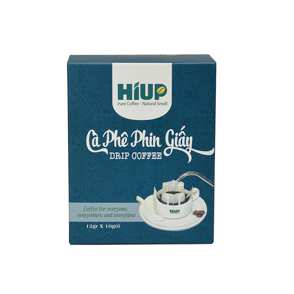 Cà Phê Phin Giấy Hiup Coffee (Hộp 10 phin x 12g)