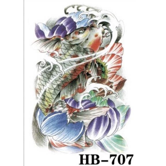 2 miếng hình xăm dán may mắn mẫu HB-707