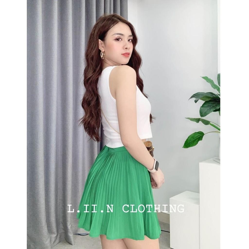 Chân váy xếp ly dài form chuẩn đủ màu, đủ size dễ mix đồ kiểu dáng suông thanh lịch LINBI J4259