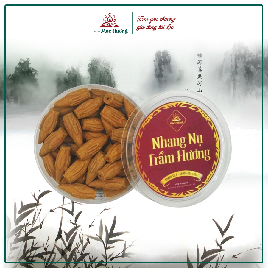 Nụ trầm hương nhang sạch Mộc Hương nhang xanh 100% trầm nguyên chất tự nhiên - 20 Nụ dùng thử