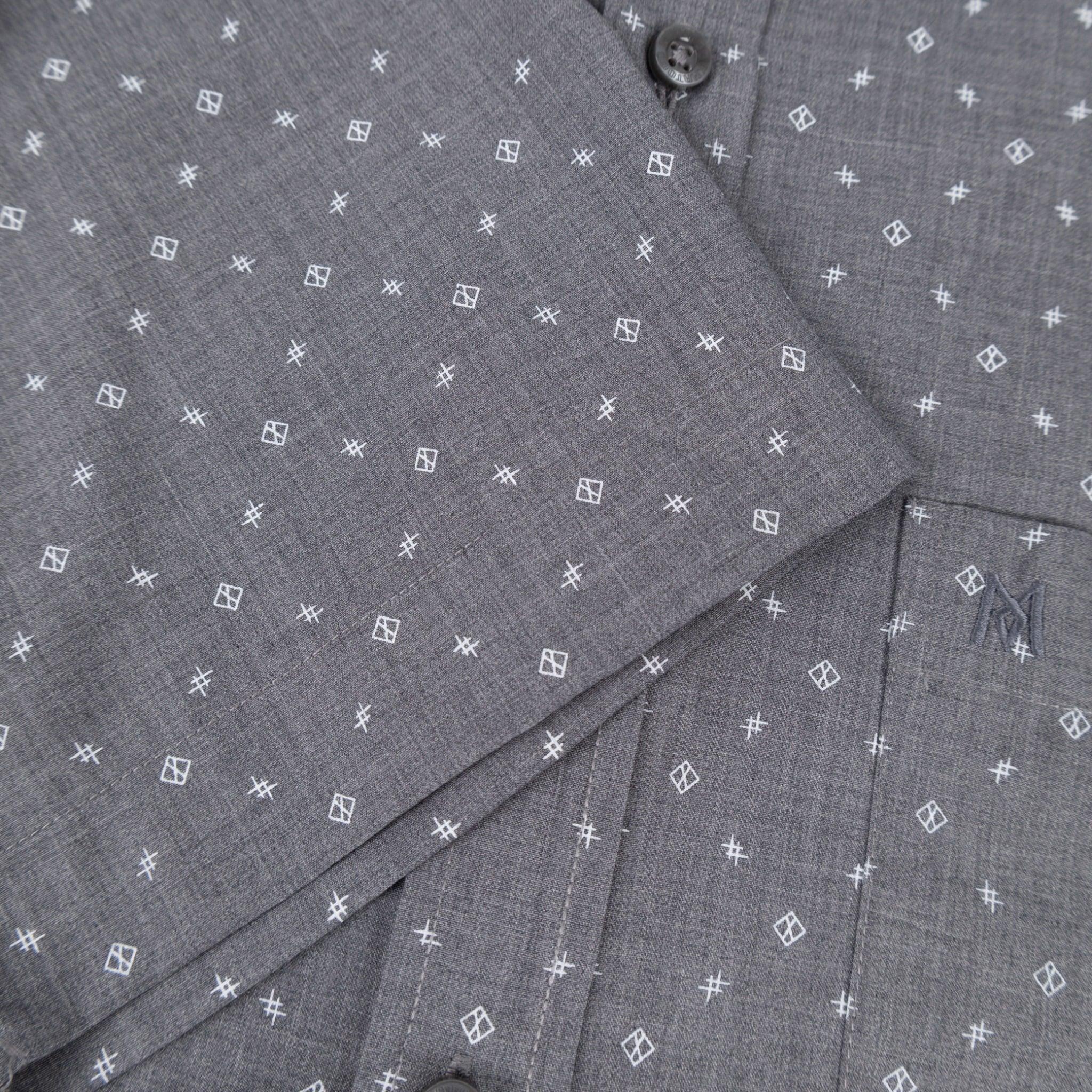 Áo sơ mi nam KHATOCO Tailor Fit ngắn tay A1MN498T2-CNIN763-2704-N