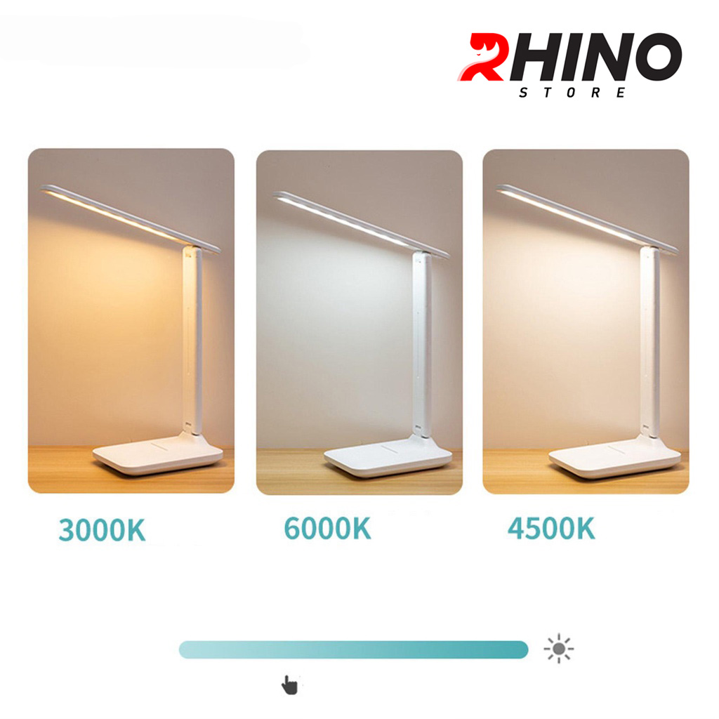 Đèn học LED bảo vệ mắt chống cận cảm ứng Rhino L201, tích điện đa năng làm việc, để bàn học