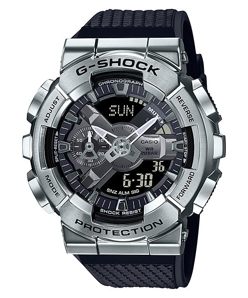 Đồng Hồ Nam Casio G-Shock GM-110-1ADR Chính Hãng | G-Shock GM-110-1ADR Silver Metal Dây Nhựa