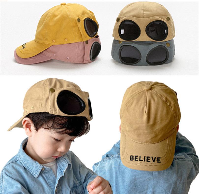 3-12 Tuổi Bé Trai Bé Gái Bóng Chày CapSummer Thời Trang Tấm Che Nón Trẻ Em Bé Trai Bé Gái Áo Nón Snapback Hip hợp