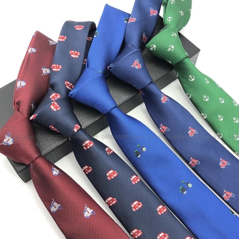 Cà vạt nam hoạ tiết dệt cao cấp bản 6cm