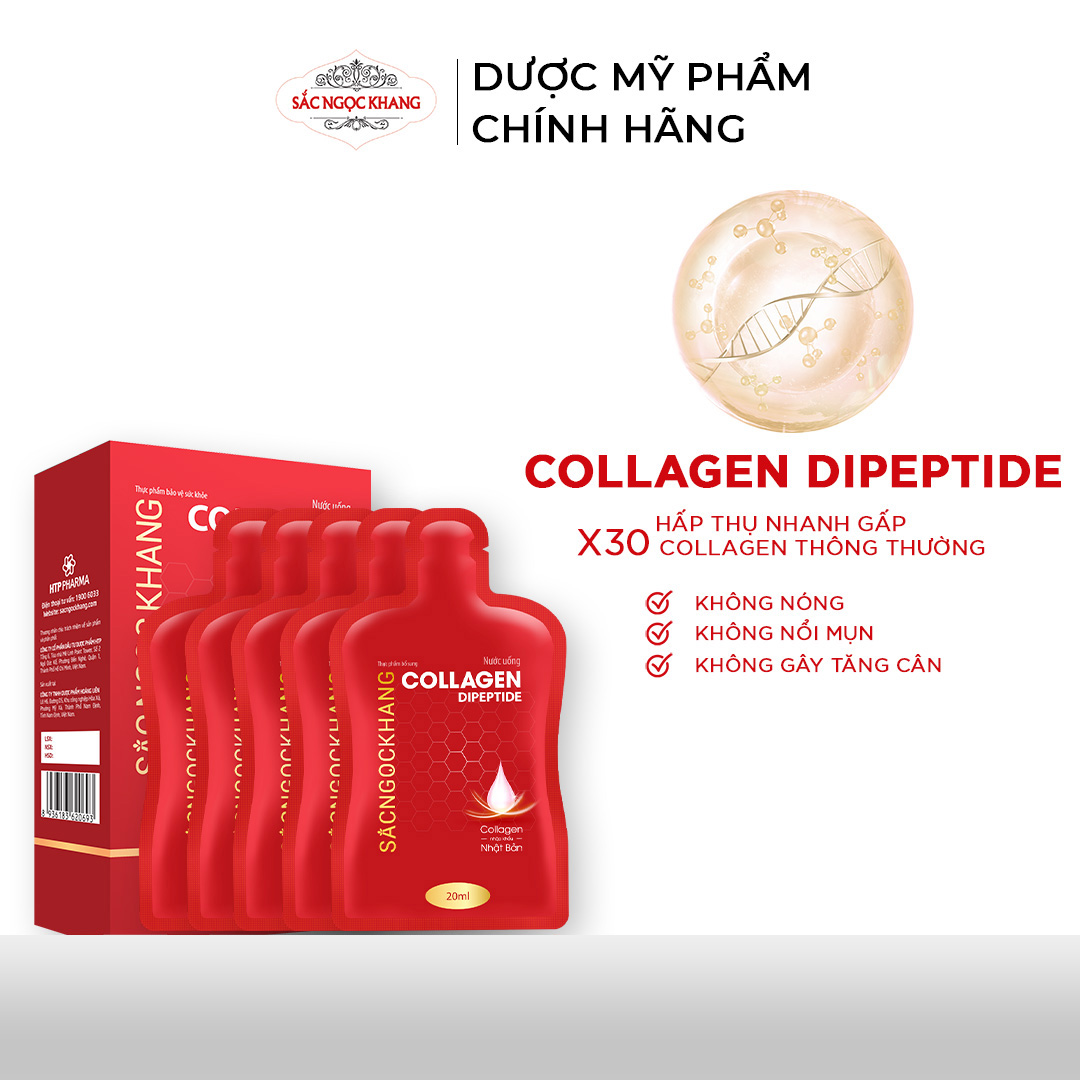 Nước uống Collagen Sắc Ngọc Khang làm đẹp da, giúp da sáng, căng mịn